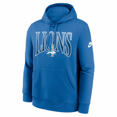 Detroit Lions Full Blitz Club Fleece Pullover Hoodie Blue - Nike