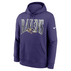 Baltimore Ravens Full Blitz Club Fleece Pullover Hoodie Purple - Nike
