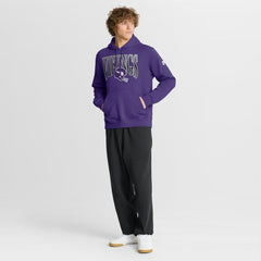 Minnesota Vikings Full Blitz Club Fleece Pullover Hoodie Purple - Nike