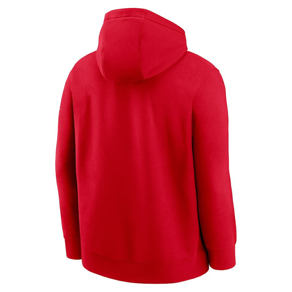 San Francisco 49ers Full Blitz Club Fleece Pullover Hoodie Scarlet - Nike