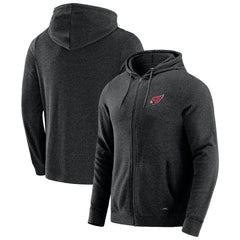 Arizona Cardinals J. Palmer Players Lounge Tri-Blend Full-Zip Hoodie Dark Heather Gray - NFL