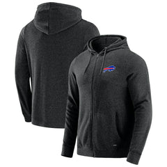 Buffalo Bills J. Palmer Players Lounge Tri-Blend Full-Zip Hoodie Dark Heather Gray - NFL