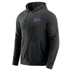 Buffalo Bills J. Palmer Players Lounge Tri-Blend Full-Zip Hoodie Dark Heather Gray - NFL