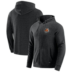 Cincinnati Bengals J. Palmer Players Lounge Tri-Blend Full-Zip Hoodie Dark Heather Gray - NFL
