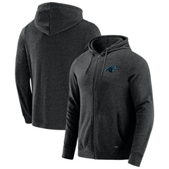 Carolina Panthers J. Palmer Players Lounge Tri-Blend Full-Zip Hoodie Dark Heather Gray - NFL