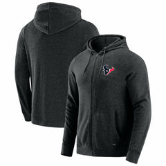 Houston Texans J. Palmer Players Lounge Tri-Blend Full-Zip Hoodie Dark Heather Gray - NFL