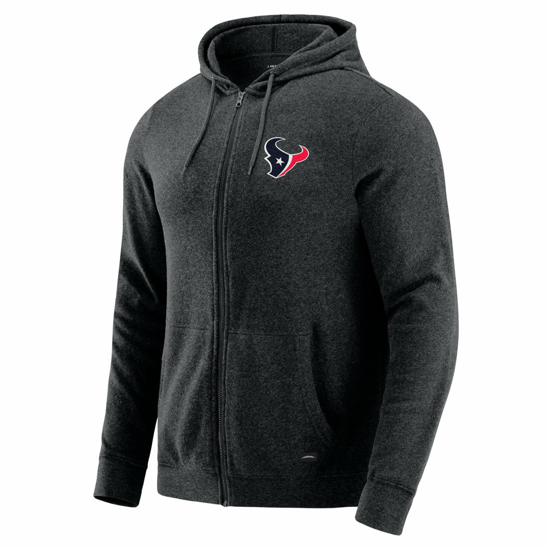 Houston Texans J. Palmer Players Lounge Tri-Blend Full-Zip Hoodie Dark Heather Gray - NFL