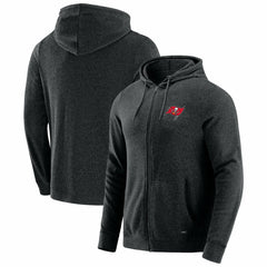 Tampa Bay Buccaneers J. Palmer Players Lounge Tri-Blend Full-Zip Hoodie Dark Heather Gray - NFL