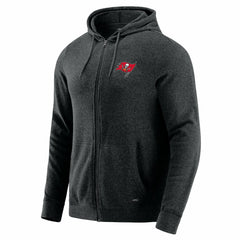 Tampa Bay Buccaneers J. Palmer Players Lounge Tri-Blend Full-Zip Hoodie Dark Heather Gray - NFL