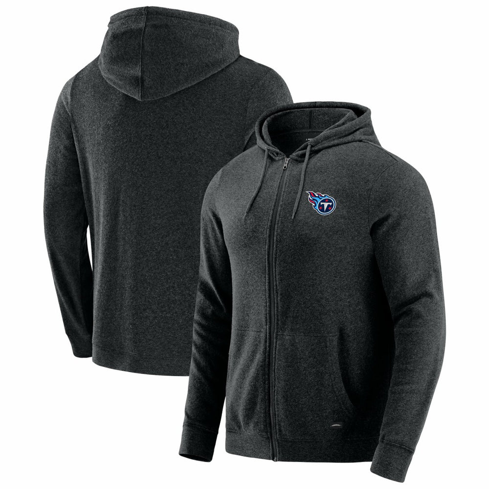 Tennessee Titans J. Palmer Players Lounge Tri-Blend Full-Zip Hoodie Dark Heather Gray - NFL