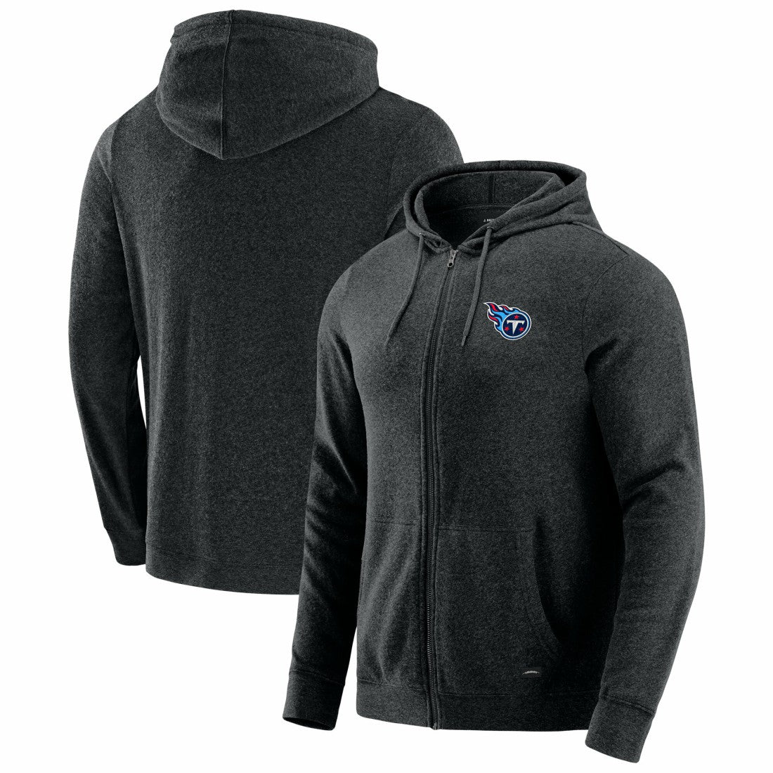 Tennessee Titans J. Palmer Players Lounge Tri-Blend Full-Zip Hoodie Dark Heather Gray - NFL