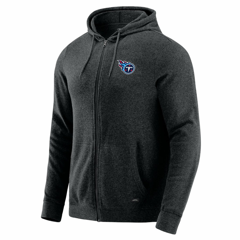 Tennessee Titans J. Palmer Players Lounge Tri-Blend Full-Zip Hoodie Dark Heather Gray - NFL