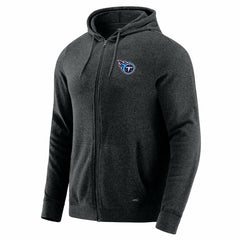 Tennessee Titans J. Palmer Players Lounge Tri-Blend Full-Zip Hoodie Dark Heather Gray - NFL