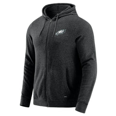 Philadelphia Eagles J. Palmer Players Lounge Tri-Blend Full-Zip Hoodie Dark Heather Gray - NFL
