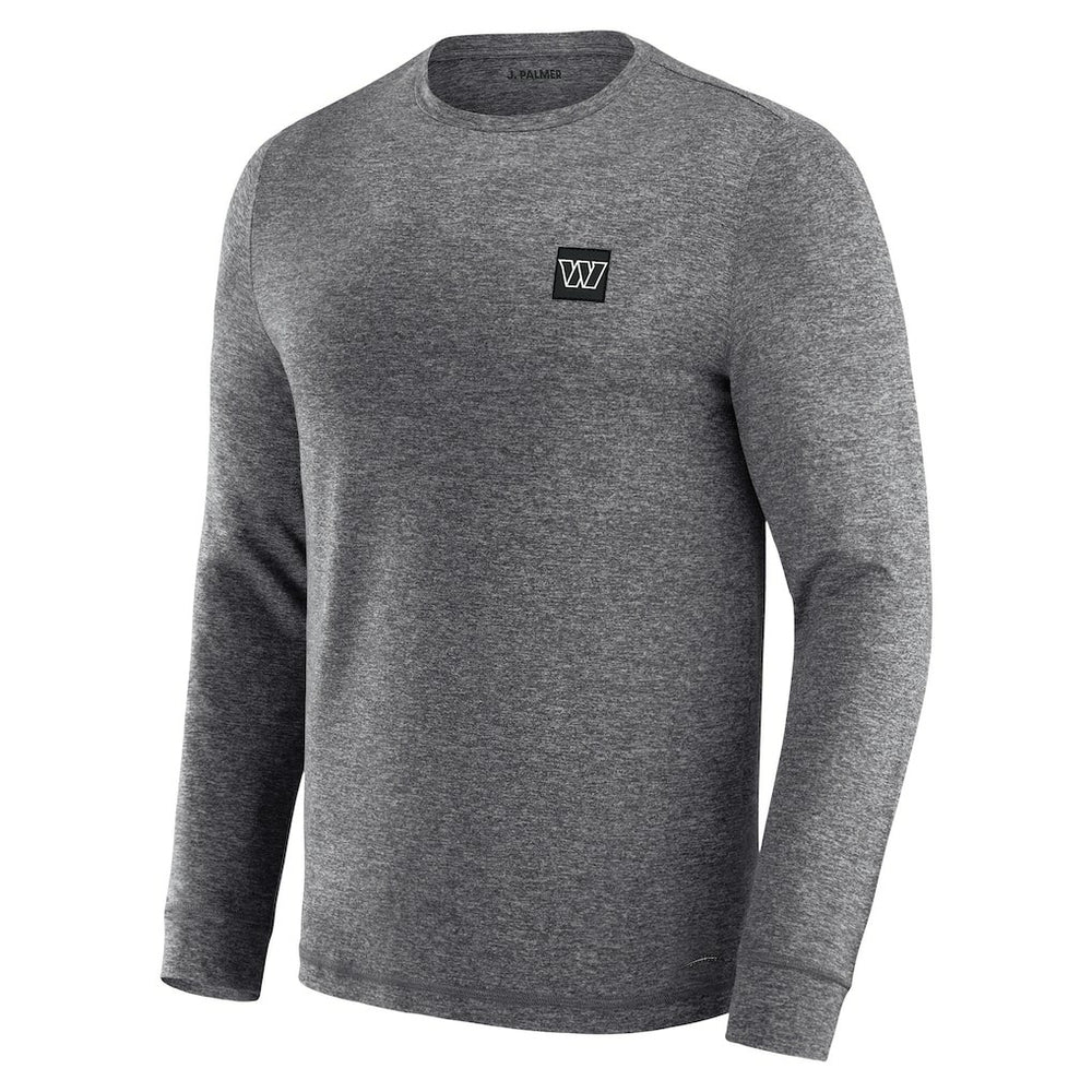 Washington Commanders J. Palmer Four Down Long Sleeve T-Shirt Heather Black - NFL