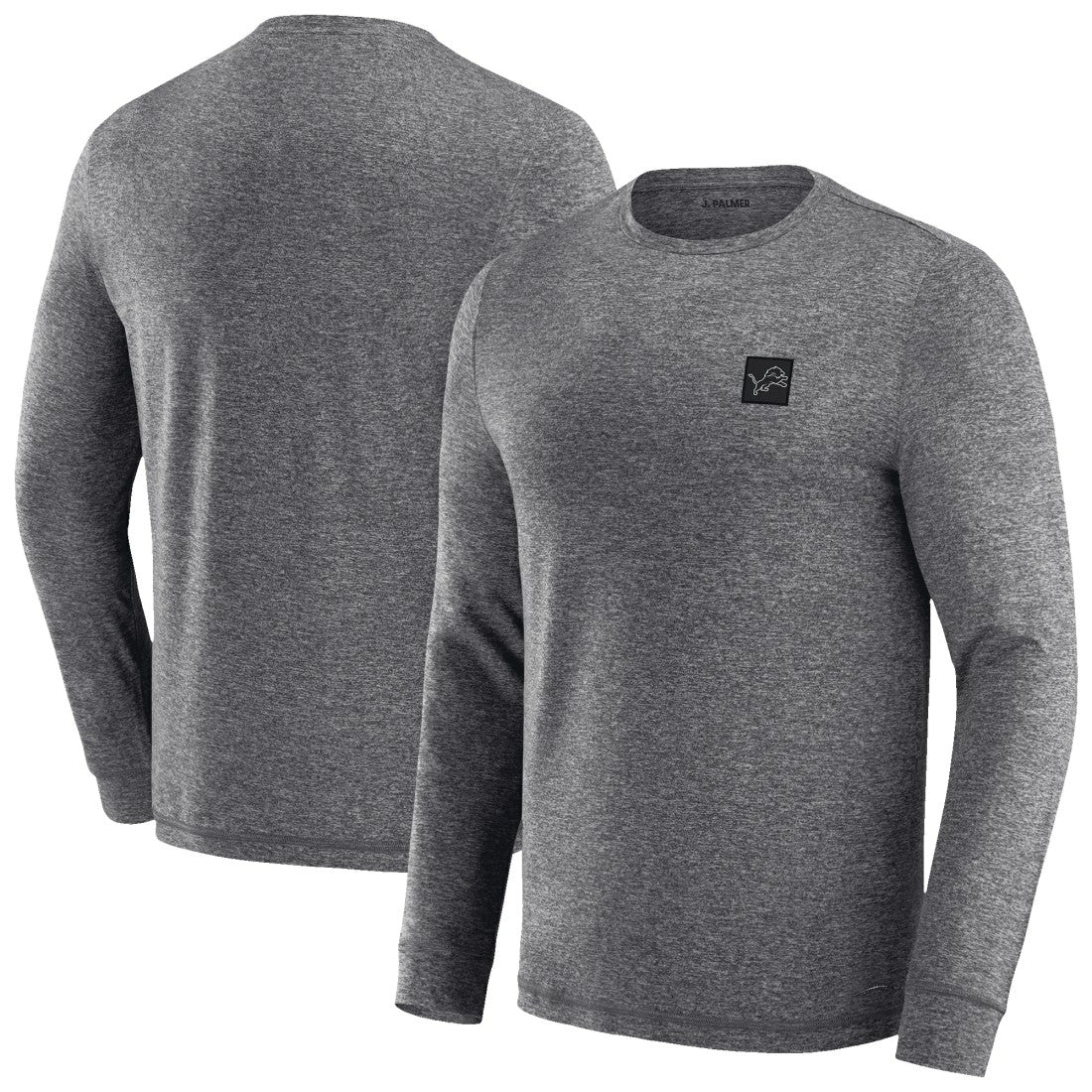 Detroit Lions J. Palmer Four Down Long Sleeve T-Shirt Heather Black - NFL