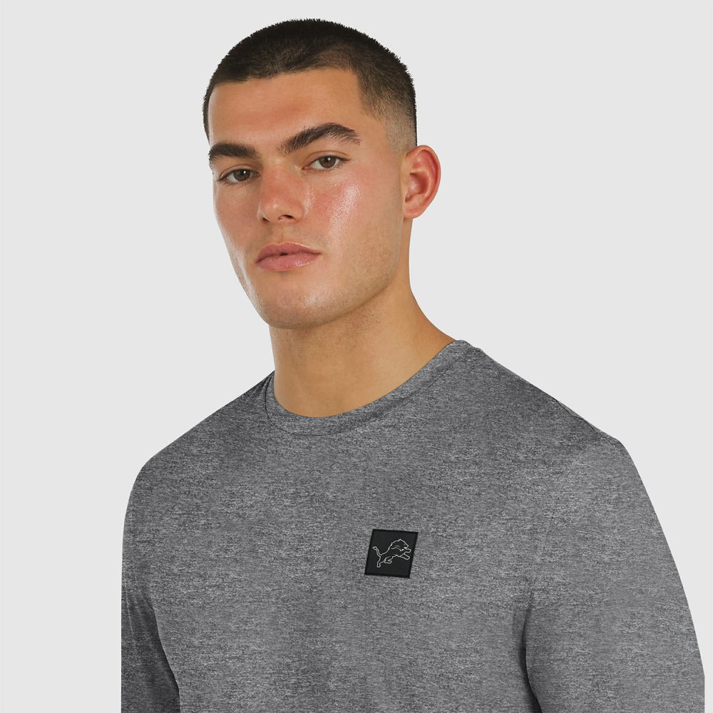 Detroit Lions J. Palmer Four Down Long Sleeve T-Shirt Heather Black - NFL