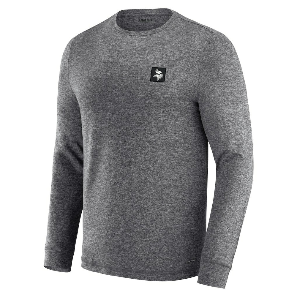 Minnesota Vikings J. Palmer Four Down Long Sleeve T-Shirt Heather Black - NFL