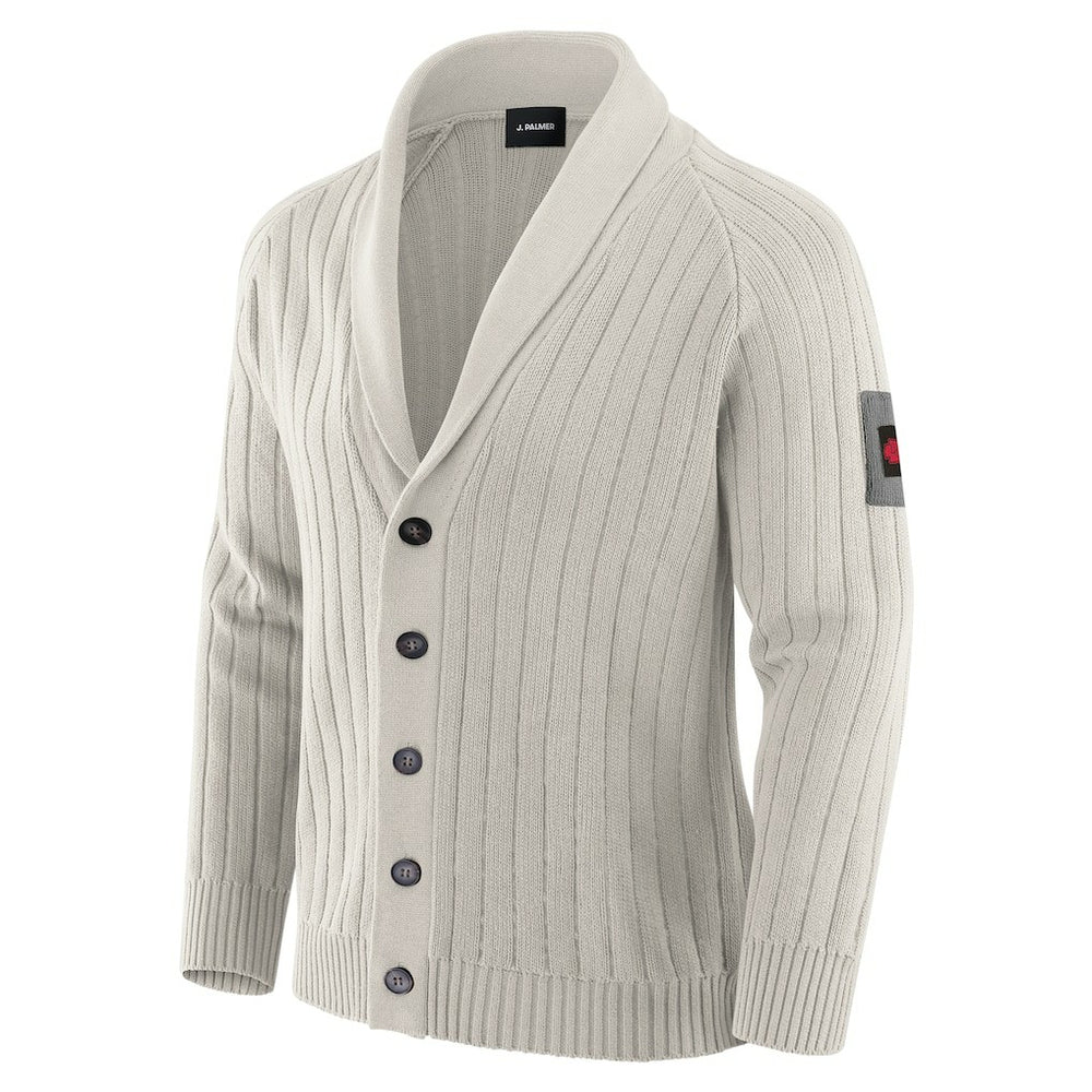 Kansas City Chiefs J. Palmer The Playmaker Cardigan Raglan Sweater Gray - NFL