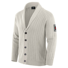 Kansas City Chiefs J. Palmer The Playmaker Cardigan Raglan Sweater Gray - NFL