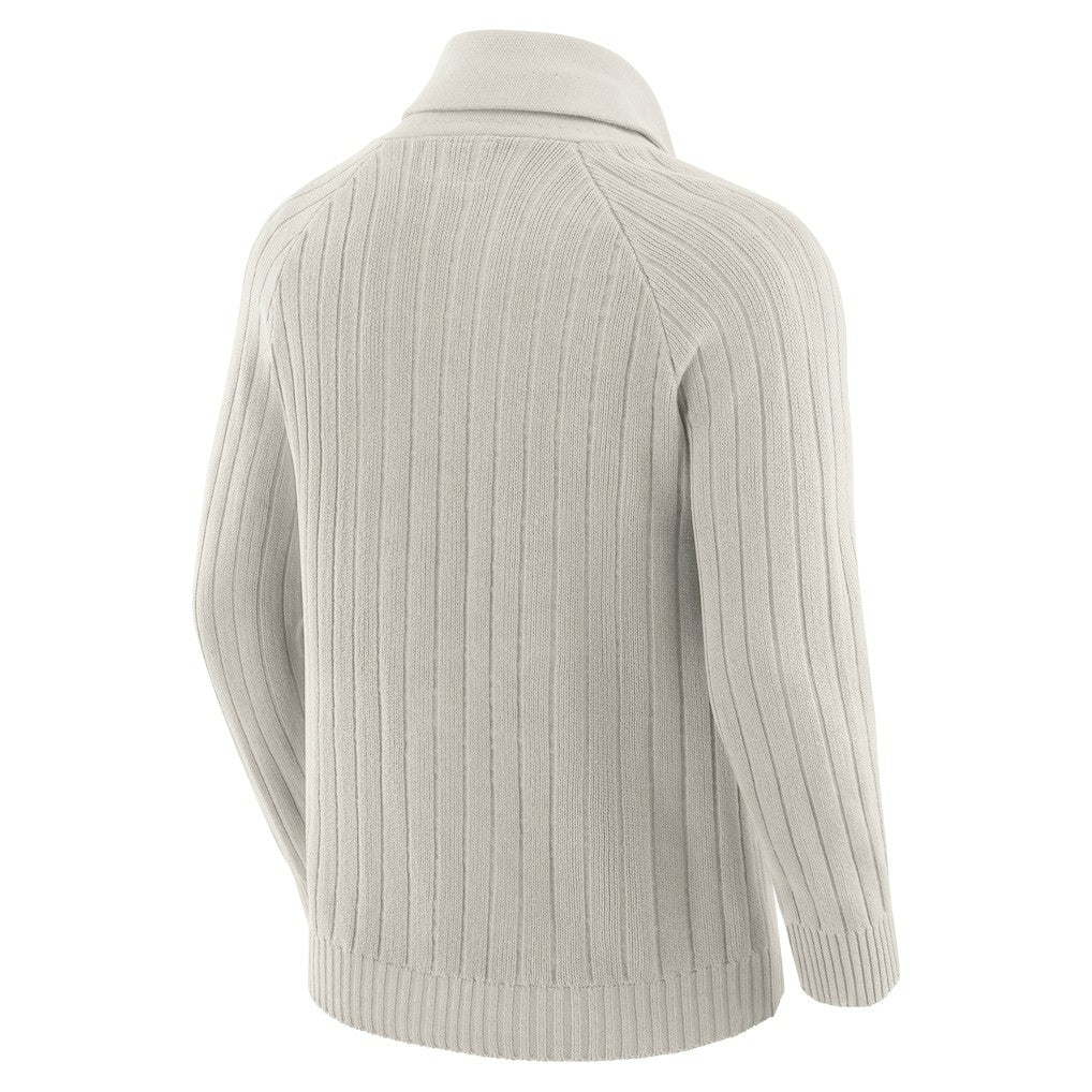 Kansas City Chiefs J. Palmer The Playmaker Cardigan Raglan Sweater Gray - NFL