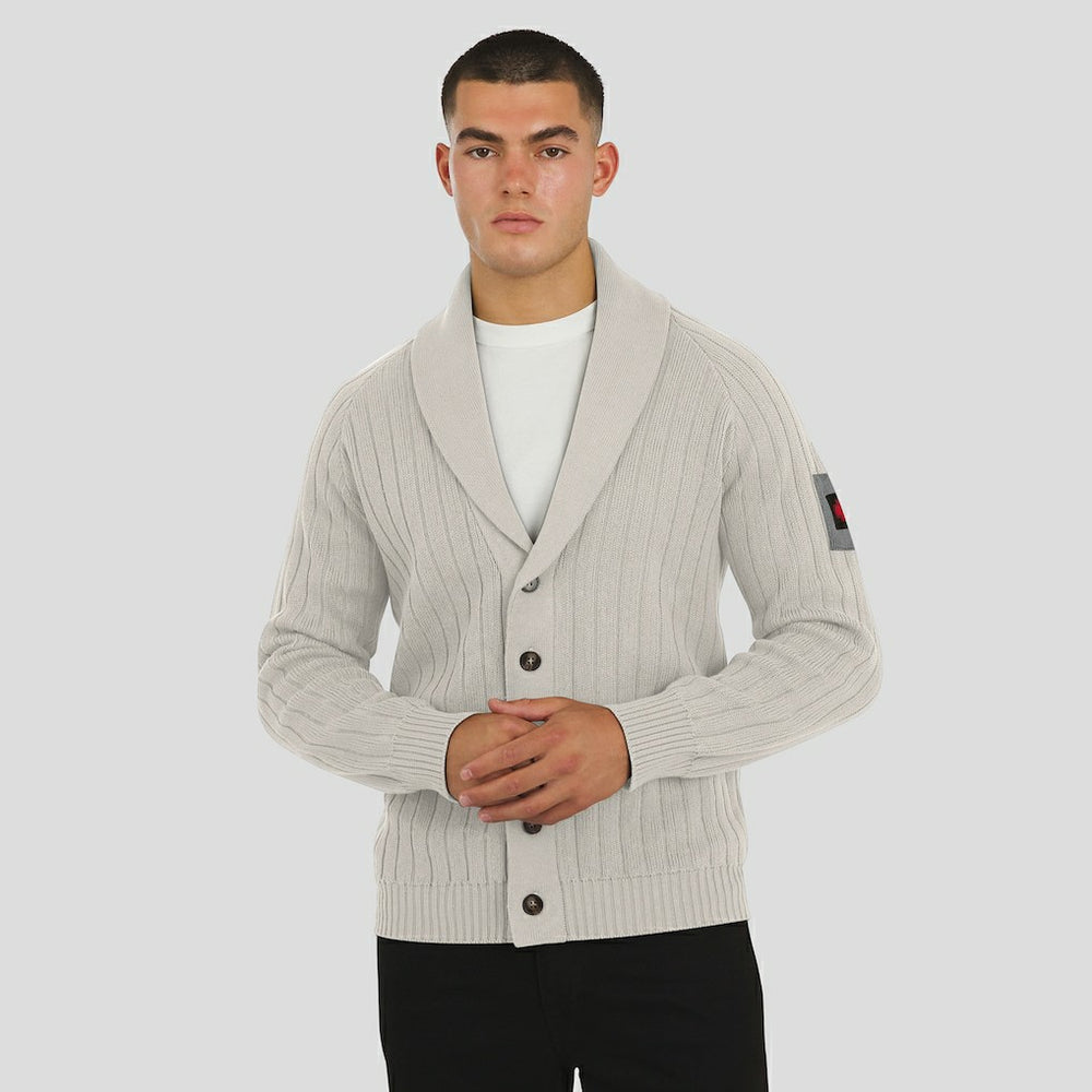 Kansas City Chiefs J. Palmer The Playmaker Cardigan Raglan Sweater Gray - NFL