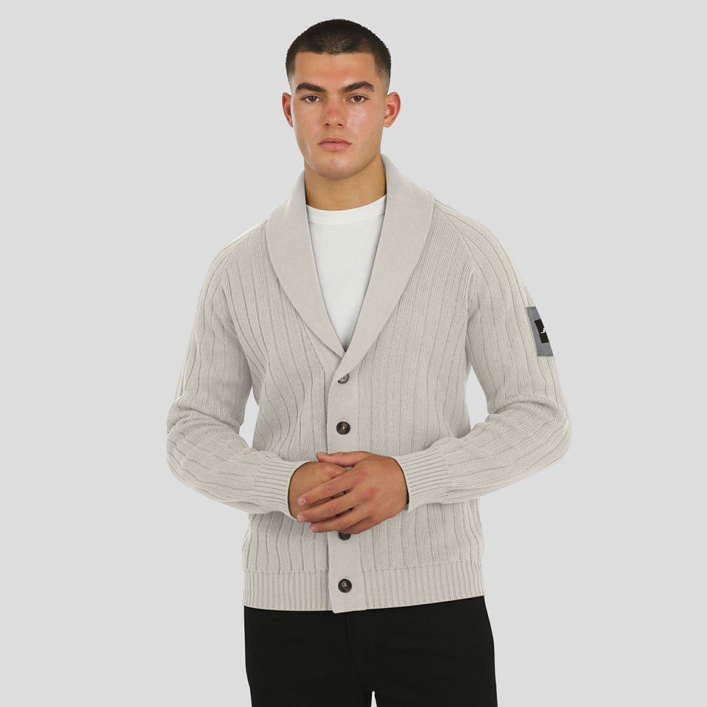 New York Jets J. Palmer The Playmaker Cardigan Raglan Sweater Gray - NFL