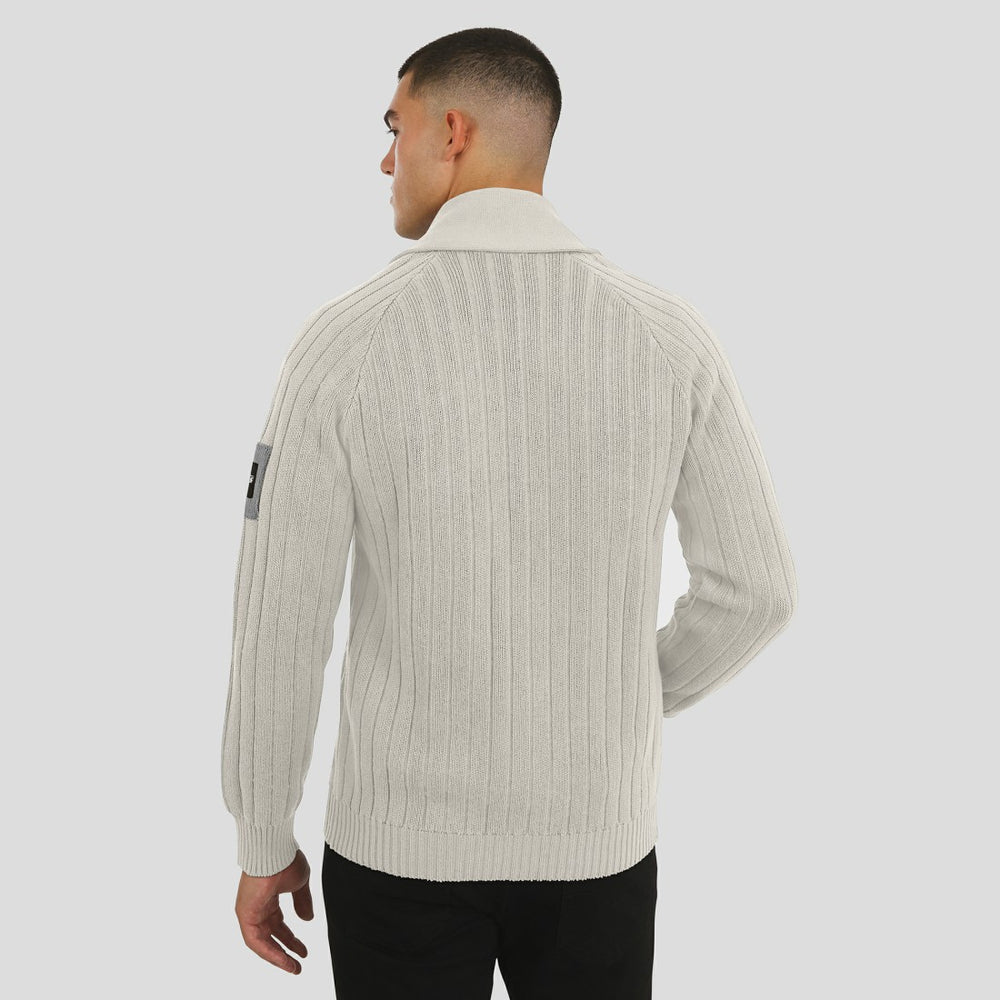 New York Jets J. Palmer The Playmaker Cardigan Raglan Sweater Gray - NFL