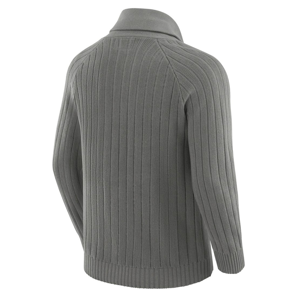 Green Bay Packers J. Palmer The Playmaker Cardigan Raglan Sweater Graphite - NFL