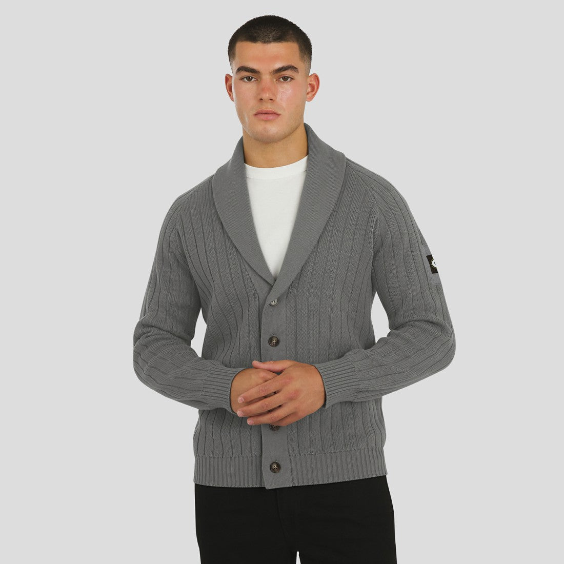 Green Bay Packers J. Palmer The Playmaker Cardigan Raglan Sweater Graphite - NFL