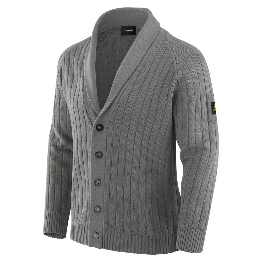 Minnesota Vikings J. Palmer The Playmaker Cardigan Raglan Sweater Graphite - NFL