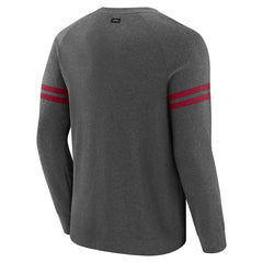 Washington Commanders J. Palmer Players Lounge Raglan Tri-Blend Sweatshirt Dark Heather Gray - NFL