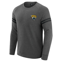 Jacksonville Jaguars J. Palmer Players Lounge Raglan Tri-Blend Sweatshirt Dark Heather Gray - NFL