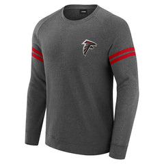 Atlanta Falcons J. Palmer Players Lounge Raglan Tri-Blend Sweatshirt Dark Heather Gray - NFL