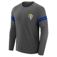 Los Angeles Rams J. Palmer Players Lounge Raglan Tri-Blend Sweatshirt Dark Heather Gray - NFL