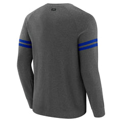 Los Angeles Rams J. Palmer Players Lounge Raglan Tri-Blend Sweatshirt Dark Heather Gray - NFL