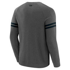 Carolina Panthers J. Palmer Players Lounge Raglan Tri-Blend Sweatshirt Dark Heather Gray - NFL