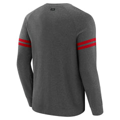 San Francisco 49ers J. Palmer Players Lounge Raglan Tri-Blend Sweatshirt Dark Heather Gray - NFL