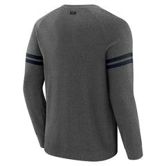 Houston Texans J. Palmer Players Lounge Raglan Tri-Blend Sweatshirt Dark Heather Gray - NFL