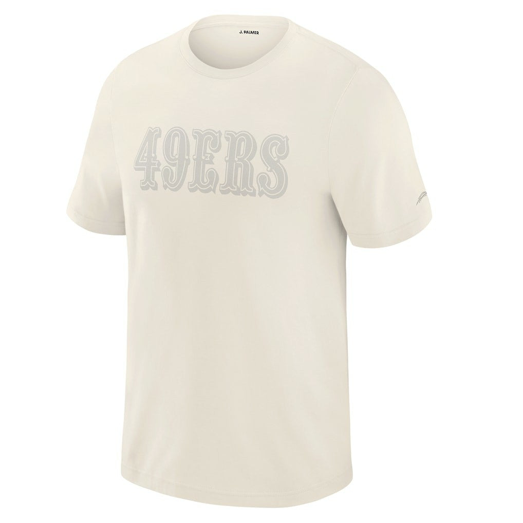 San Francisco 49ers J. Palmer Play Action Tri-Blend Performance T-Shirt Cream - NFL