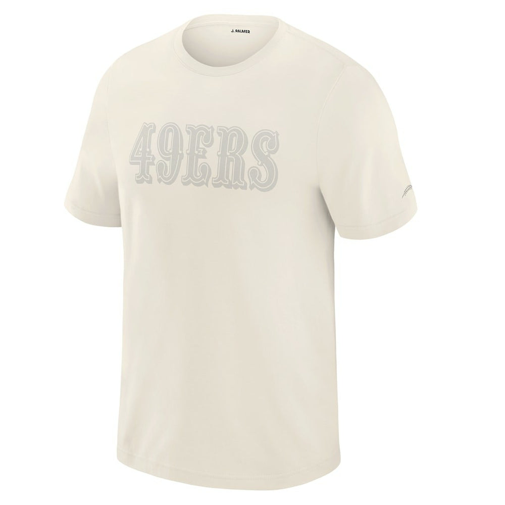 San Francisco 49ers J. Palmer Play Action Tri-Blend Performance T-Shirt Cream - NFL