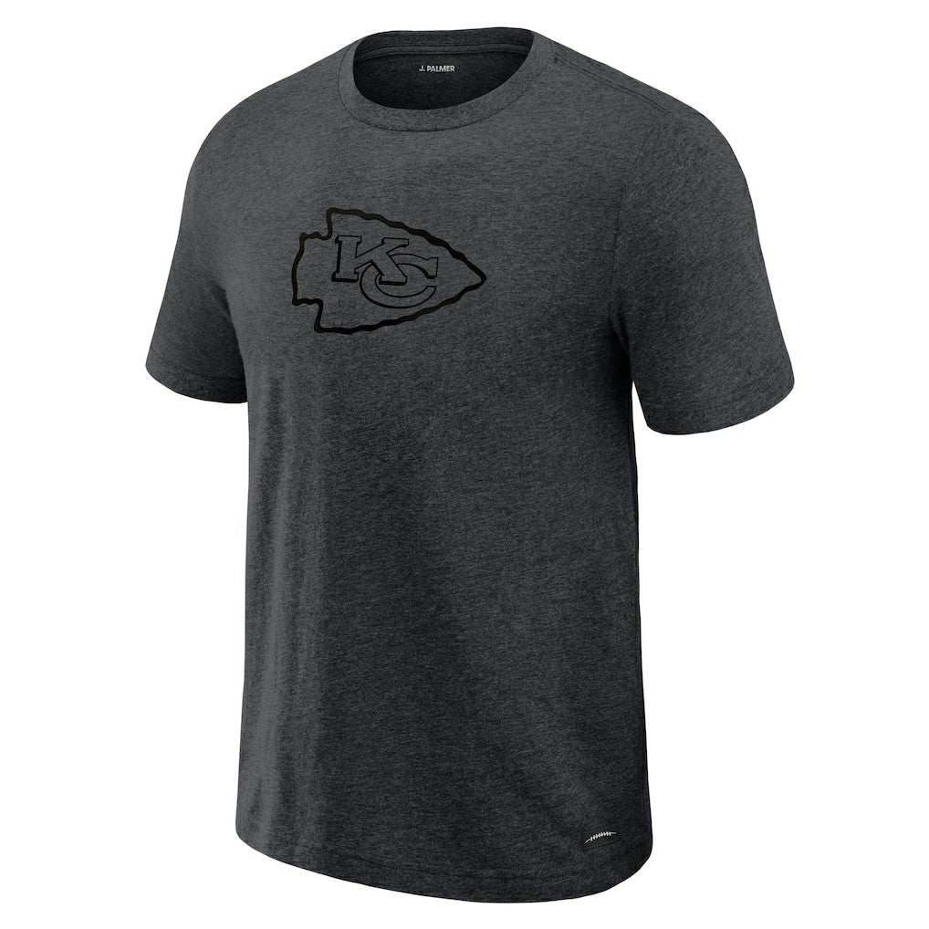 Kansas City Chiefs J. Palmer Players Lounge Tri-Blend T-Shirt Graphite - NFL