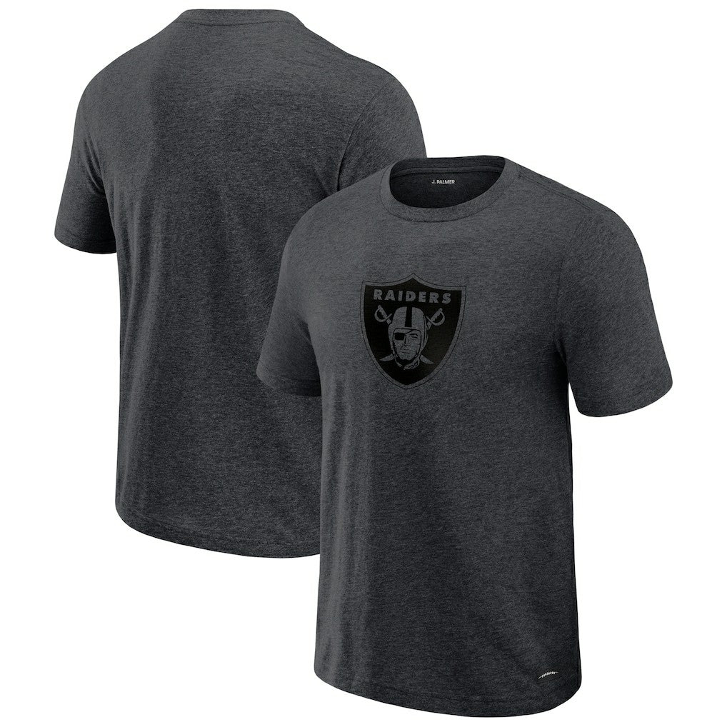 Las Vegas Raiders J. Palmer Players Lounge Tri-Blend T-Shirt Graphite - NFL