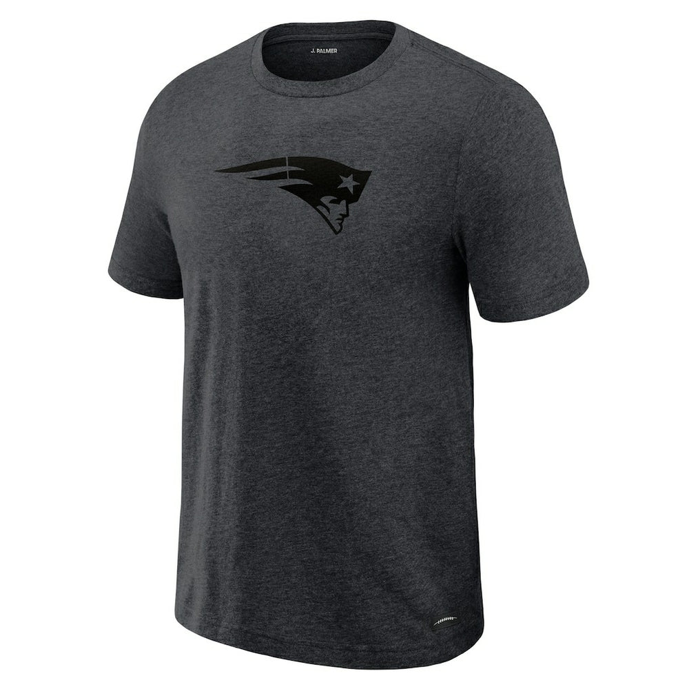 New England Patriots J. Palmer Players Lounge Tri-Blend T-Shirt Graphite - NFL