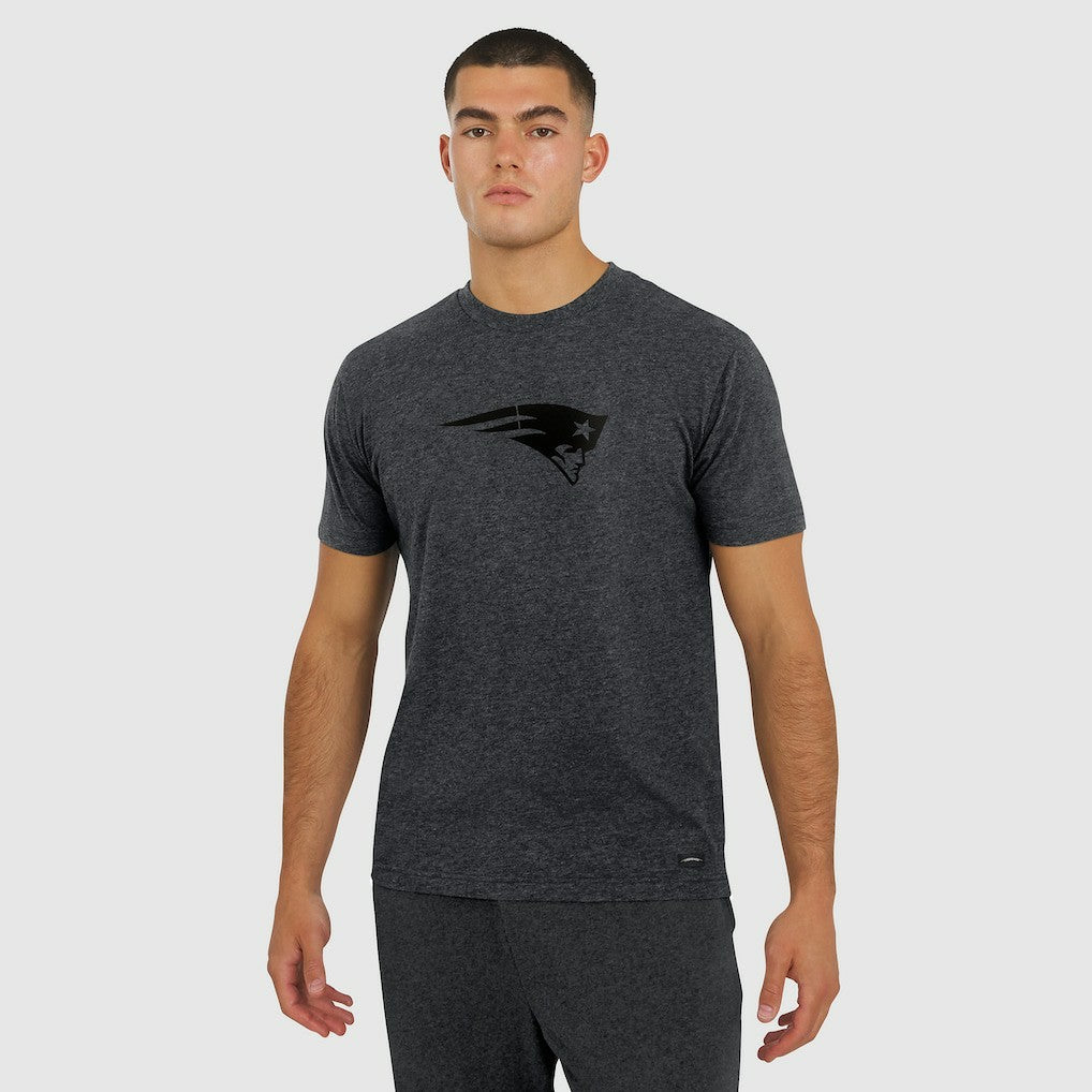 New England Patriots J. Palmer Players Lounge Tri-Blend T-Shirt Graphite - NFL