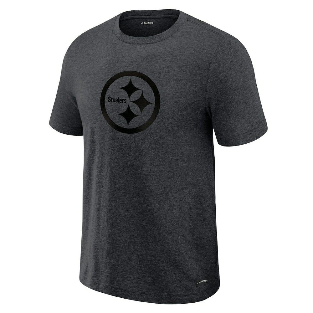 Pittsburgh Steelers J. Palmer Players Lounge Tri-Blend T-Shirt Graphite - NFL