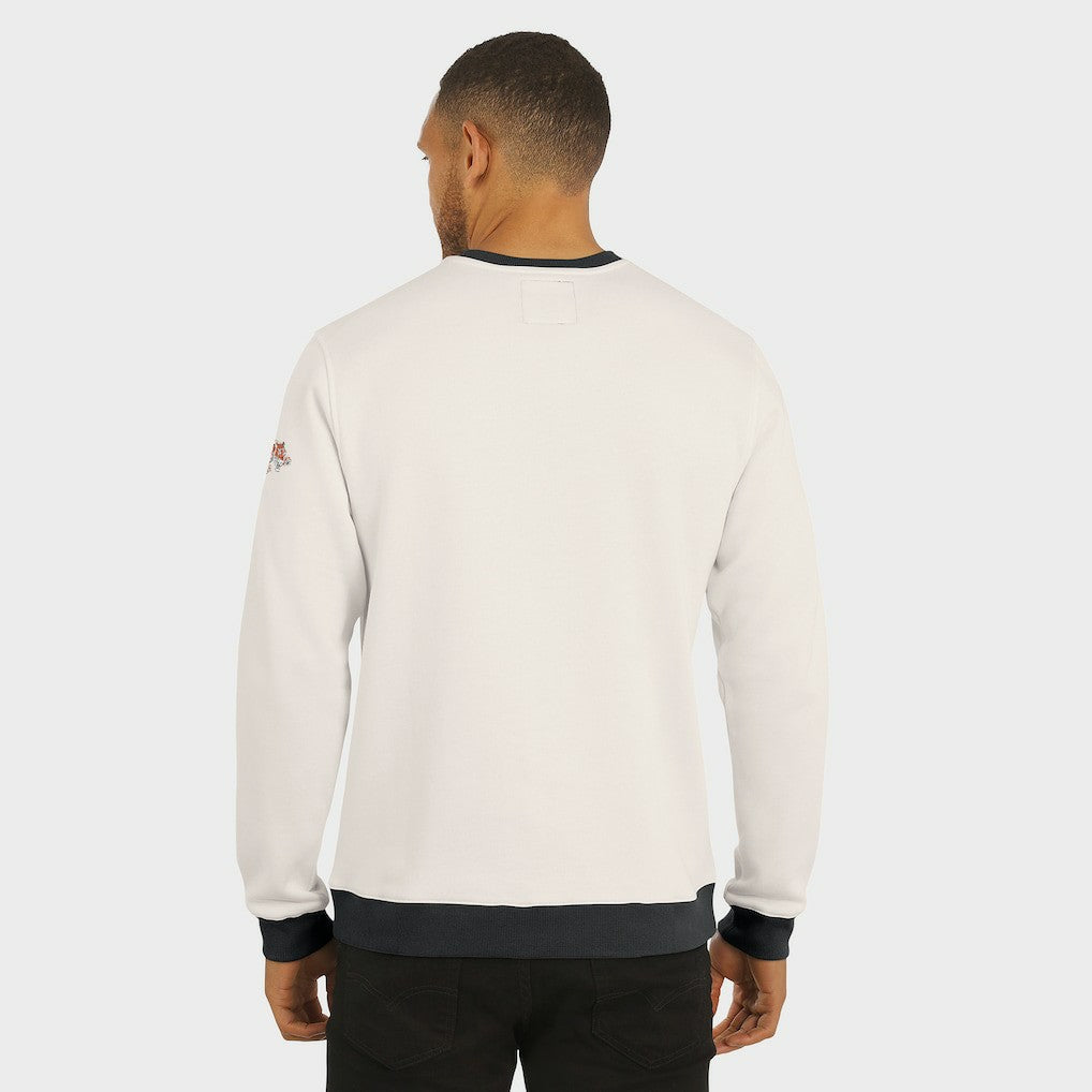 Cincinnati Bengals Darius Rucker Collection Colorblock Pullover Sweatshirt Cream - Fanatics