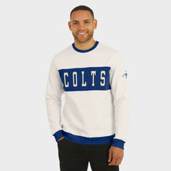 Indianapolis Colts Darius Rucker Collection Colorblock Pullover Sweatshirt Cream - Fanatics