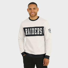 Las Vegas Raiders Darius Rucker Collection Colorblock Pullover Sweatshirt Cream - Fanatics