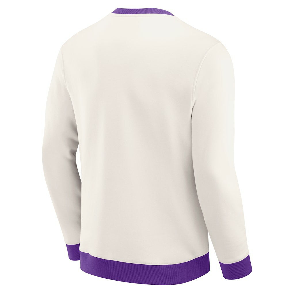Minnesota Vikings Darius Rucker Collection Colorblock Pullover Sweatshirt Cream - Fanatics